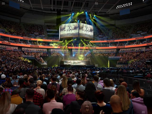 Smoothie King Center - Section Floor D Seat View