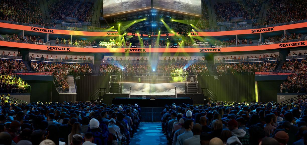 Smoothie King Center - Section Mixer Seat View