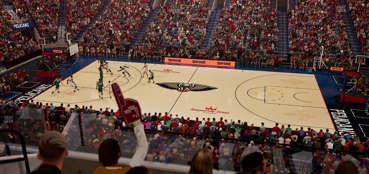 Smoothie King Center - Section Suite 263 Seat View