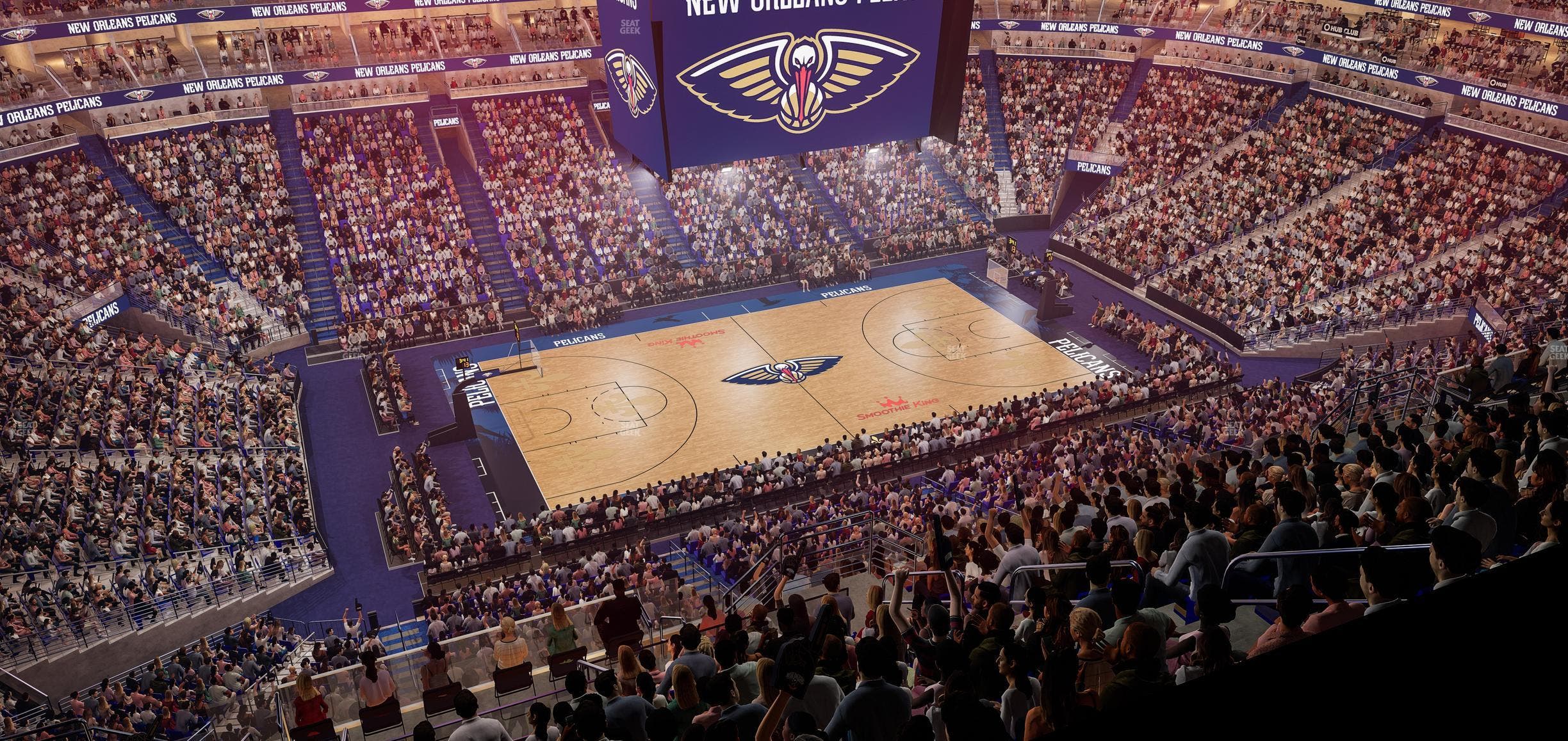 Smoothie King Center - Section Warehouse Seat View