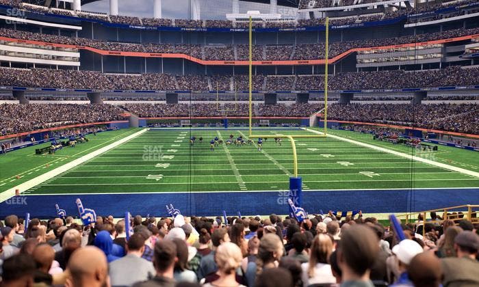 SoFi Stadium - Section 121 Seat View