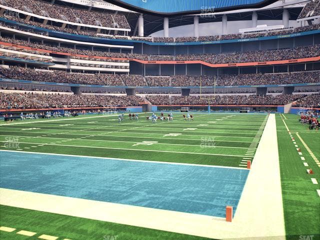 SoFi Stadium - Section 124 Wc Seat View