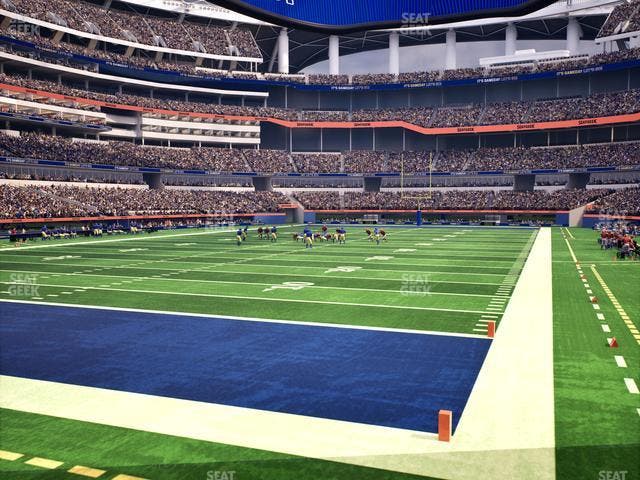 SoFi Stadium - Section 124 Wc Seat View