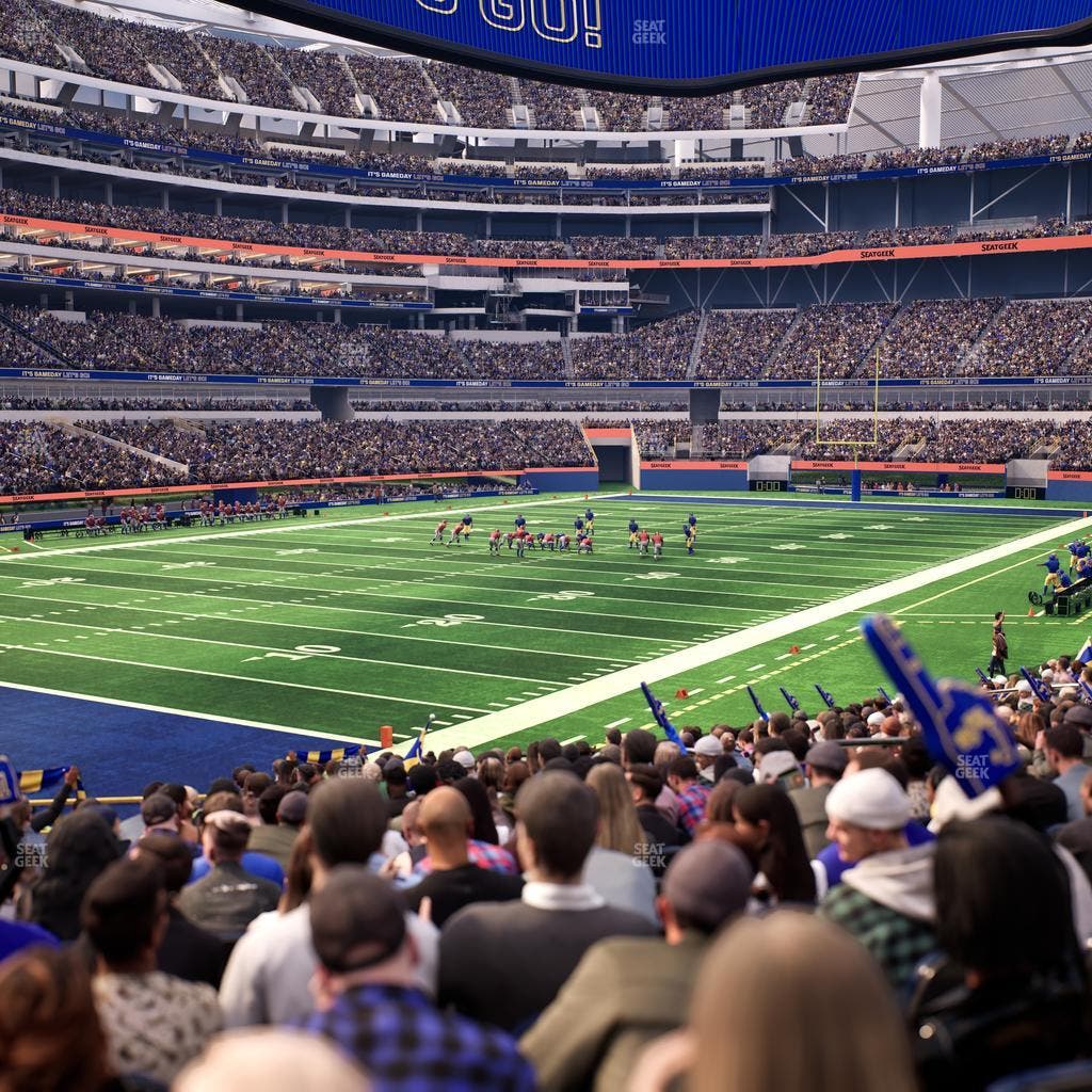 SoFi Stadium - Section Club 106 Seat View