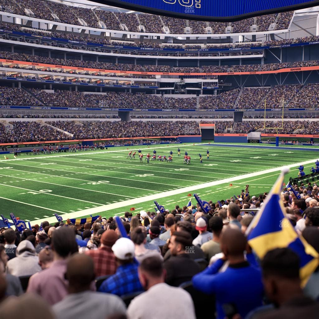 SoFi Stadium - Section Club 107 Seat View