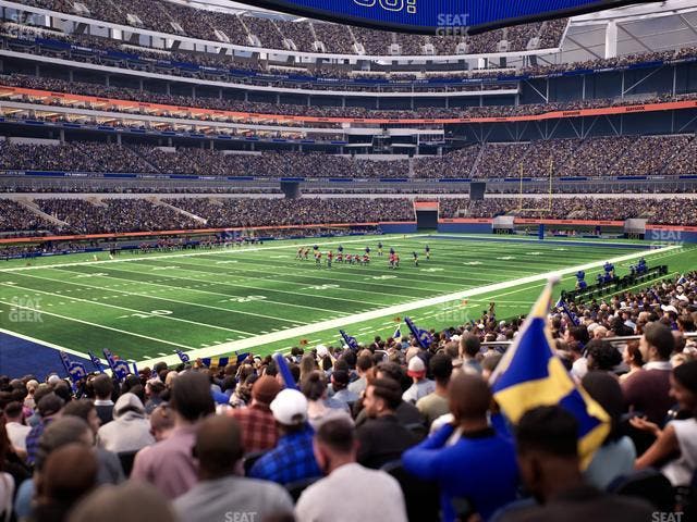 SoFi Stadium - Section Club 107 Seat View