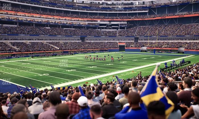 SoFi Stadium - Section Club 107 Seat View