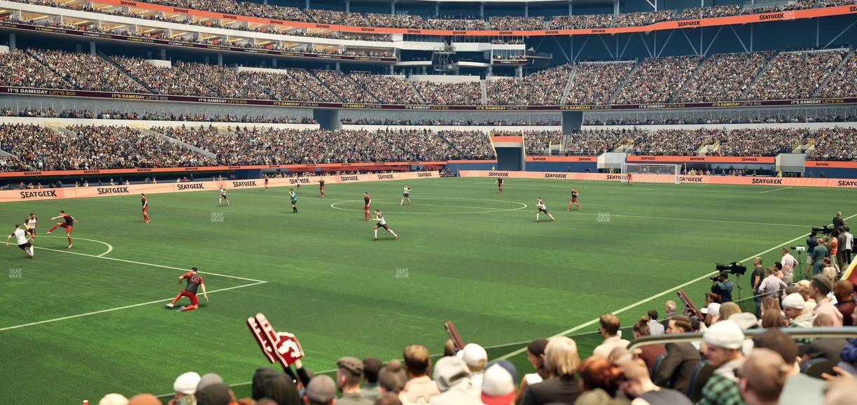 SoFi Stadium - Section Club 107 Seat View