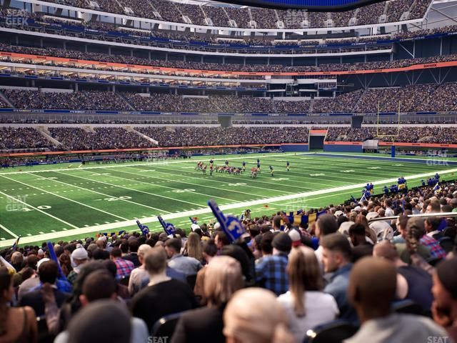 SoFi Stadium - Section Club 108 Seat View
