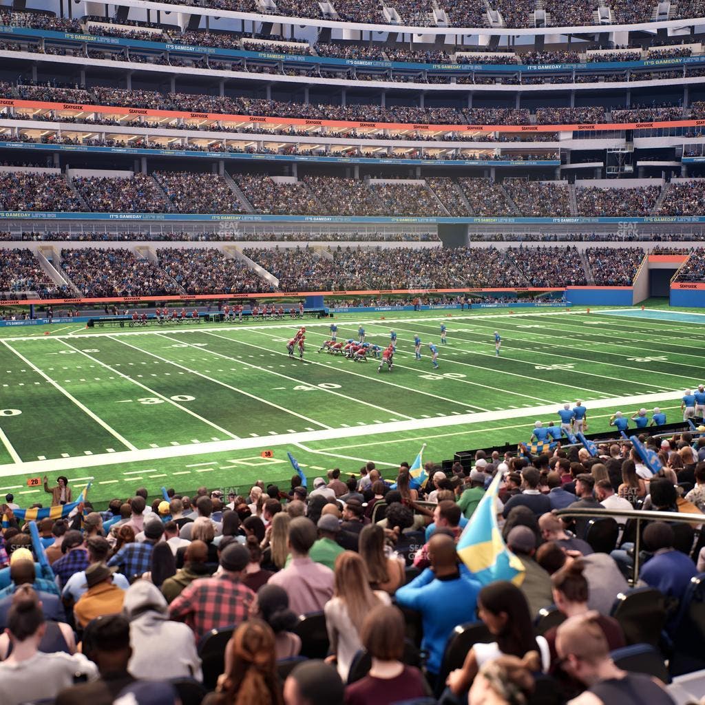 SoFi Stadium - Section Club 109 Wc Seat View