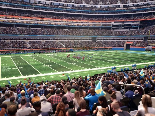 SoFi Stadium - Section Club 109 Wc Seat View