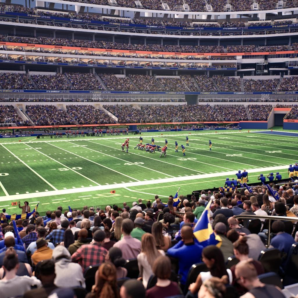 SoFi Stadium - Section Club 109 Wc Seat View
