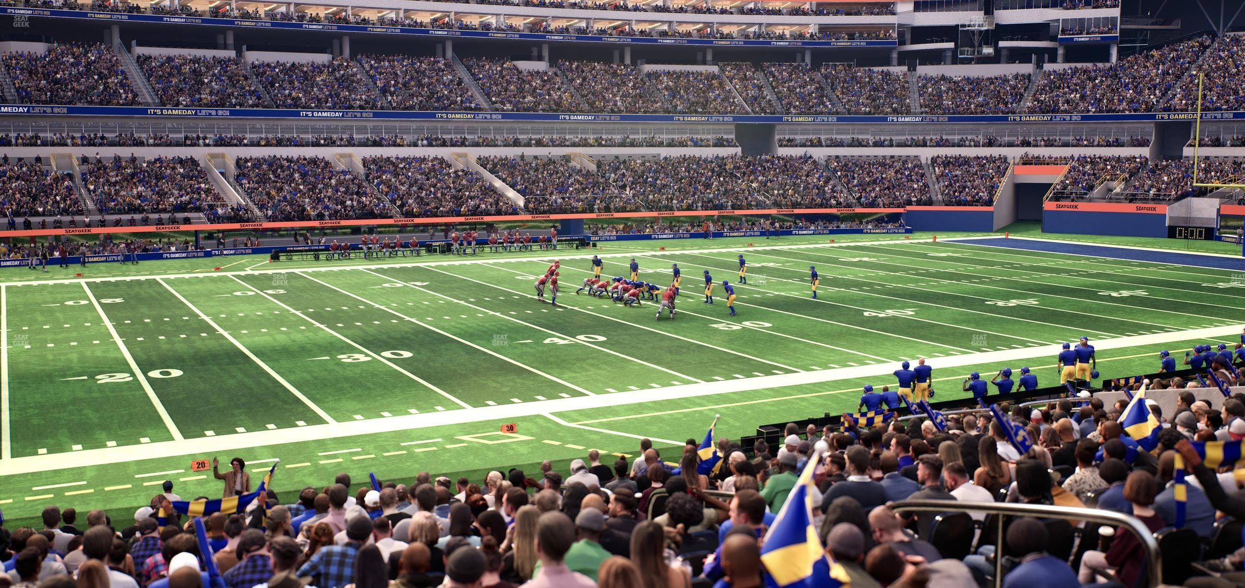 SoFi Stadium - Section Club 109 Wc Seat View