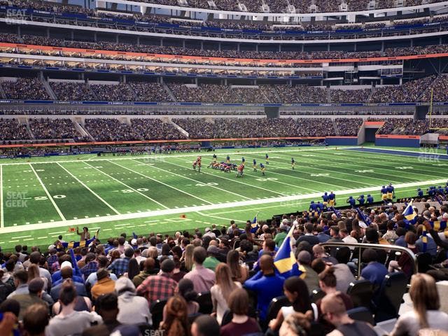 SoFi Stadium - Section Club 109 Wc Seat View