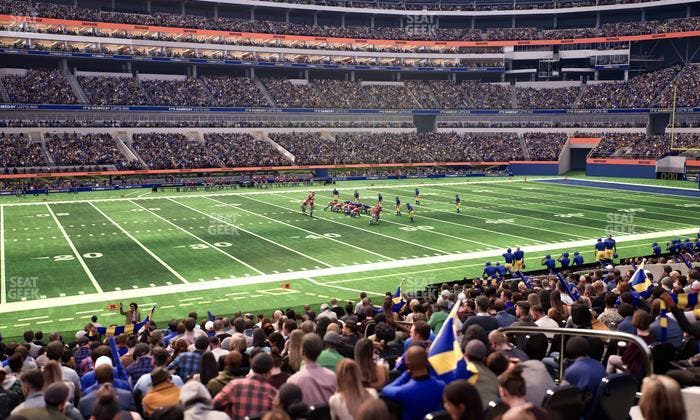 SoFi Stadium - Section Club 109 Wc Seat View