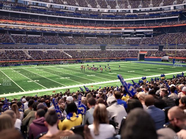 SoFi Stadium - Section Club 109 Seat View