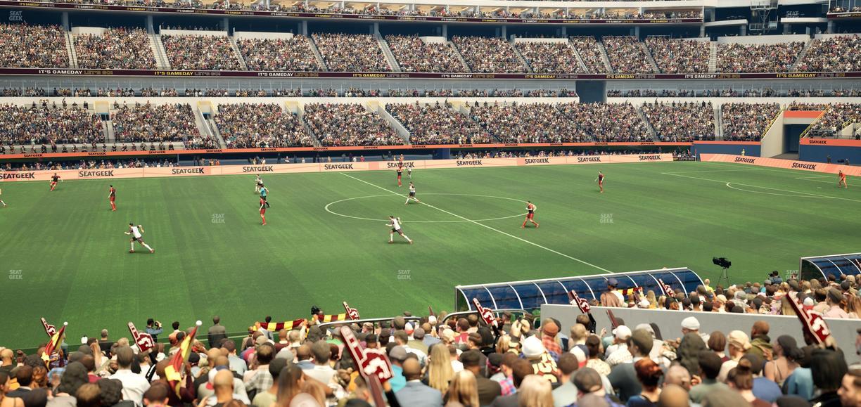 SoFi Stadium - Section Club 110 Wc Seat View