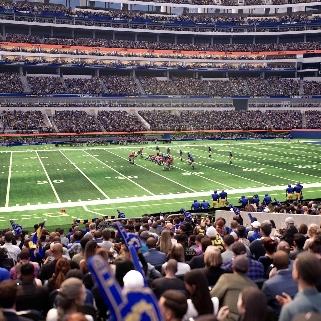 SoFi Stadium - Section Club 110 Wc Seat View