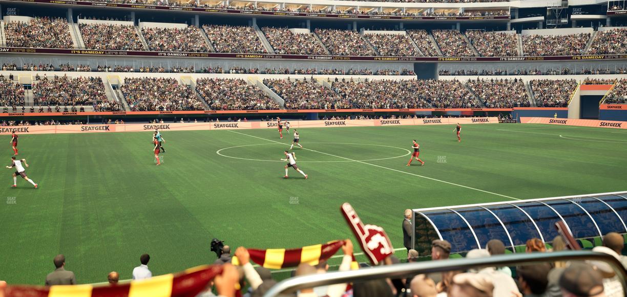 SoFi Stadium - Section Club 110 Seat View