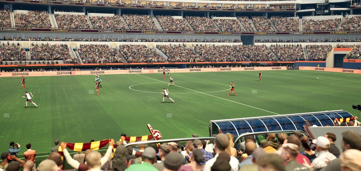 SoFi Stadium - Section Club 110 Seat View