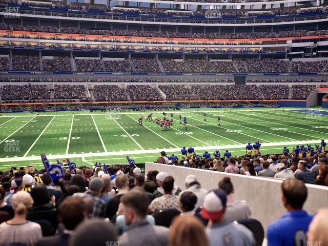 SoFi Stadium - Section Club 110 Seat View