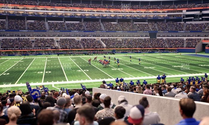 SoFi Stadium - Section Club 110 Seat View