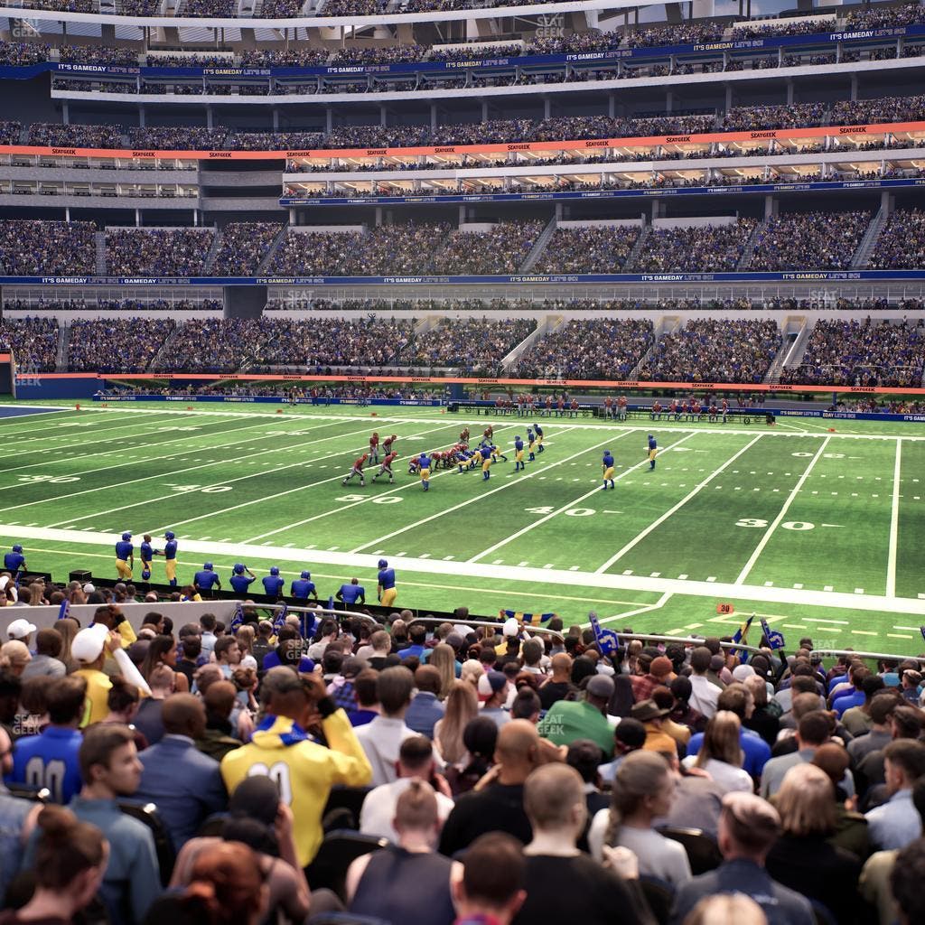 SoFi Stadium - Section Club 113 Wc Seat View