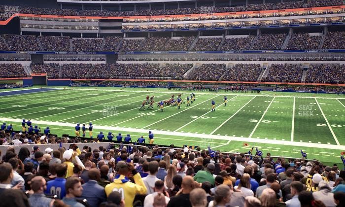 SoFi Stadium - Section Club 113 Wc Seat View