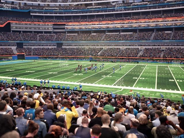 SoFi Stadium - Section Club 113 Wc Seat View