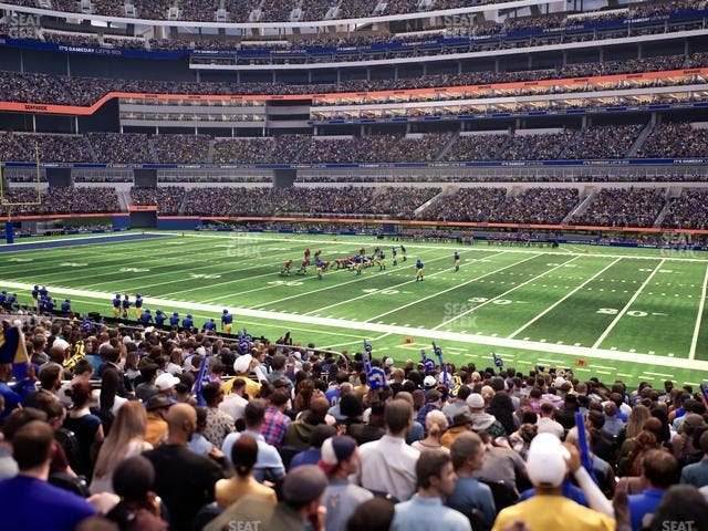 SoFi Stadium - Section Club 114 Wc Seat View