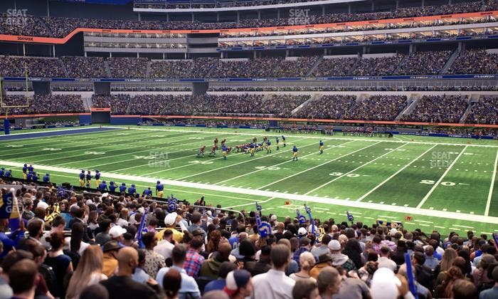 SoFi Stadium - Section Club 114 Wc Seat View