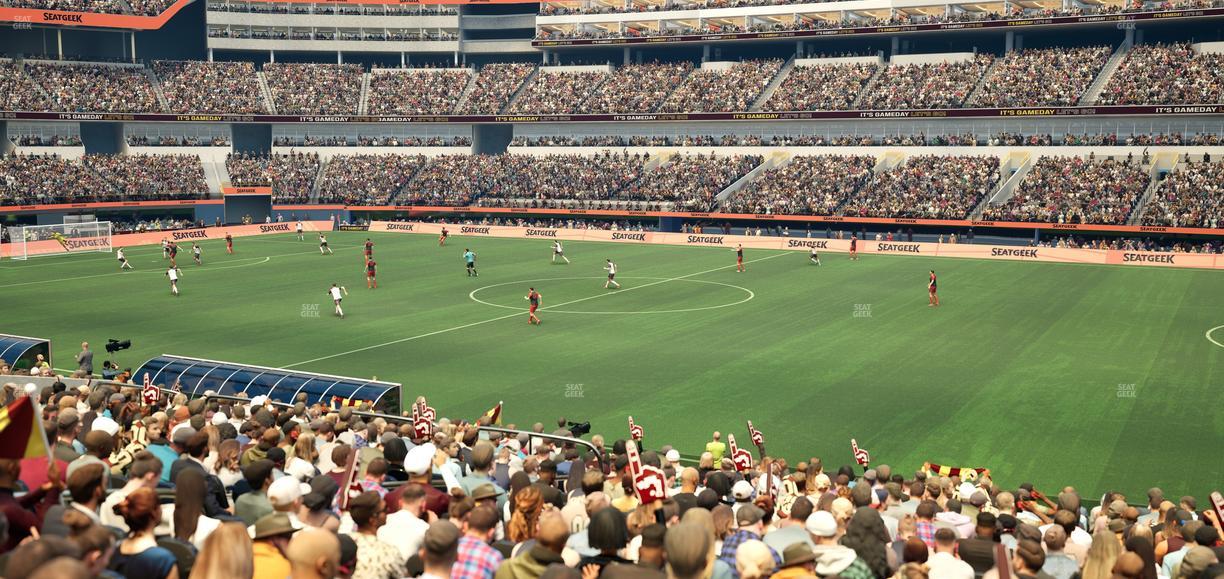 SoFi Stadium - Section Club 114 Wc Seat View