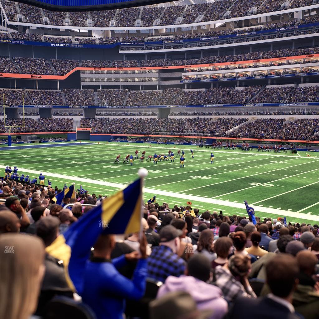 SoFi Stadium - Section Club 115 Seat View