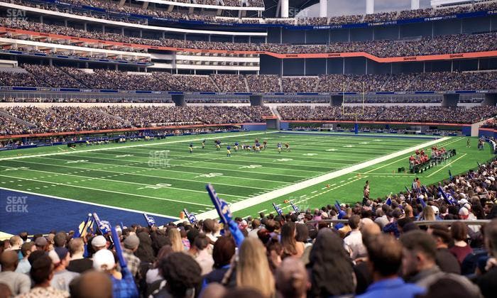 SoFi Stadium - Section Club 126 Seat View