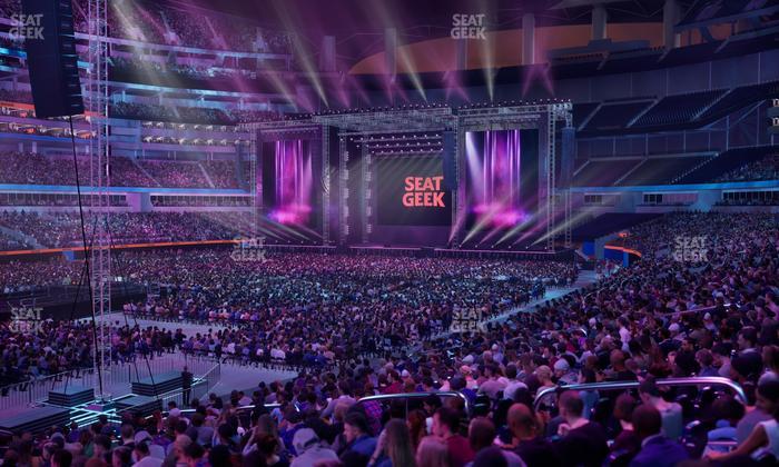 SoFi Stadium - Section Club 127 Wc Seat View