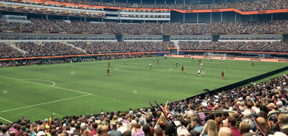 SoFi Stadium - Section Club 127 Wc Seat View