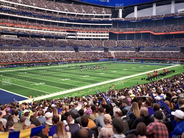 SoFi Stadium - Section Club 127 Wc Seat View