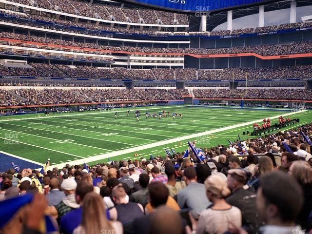 SoFi Stadium - Section Club 127 Seat View