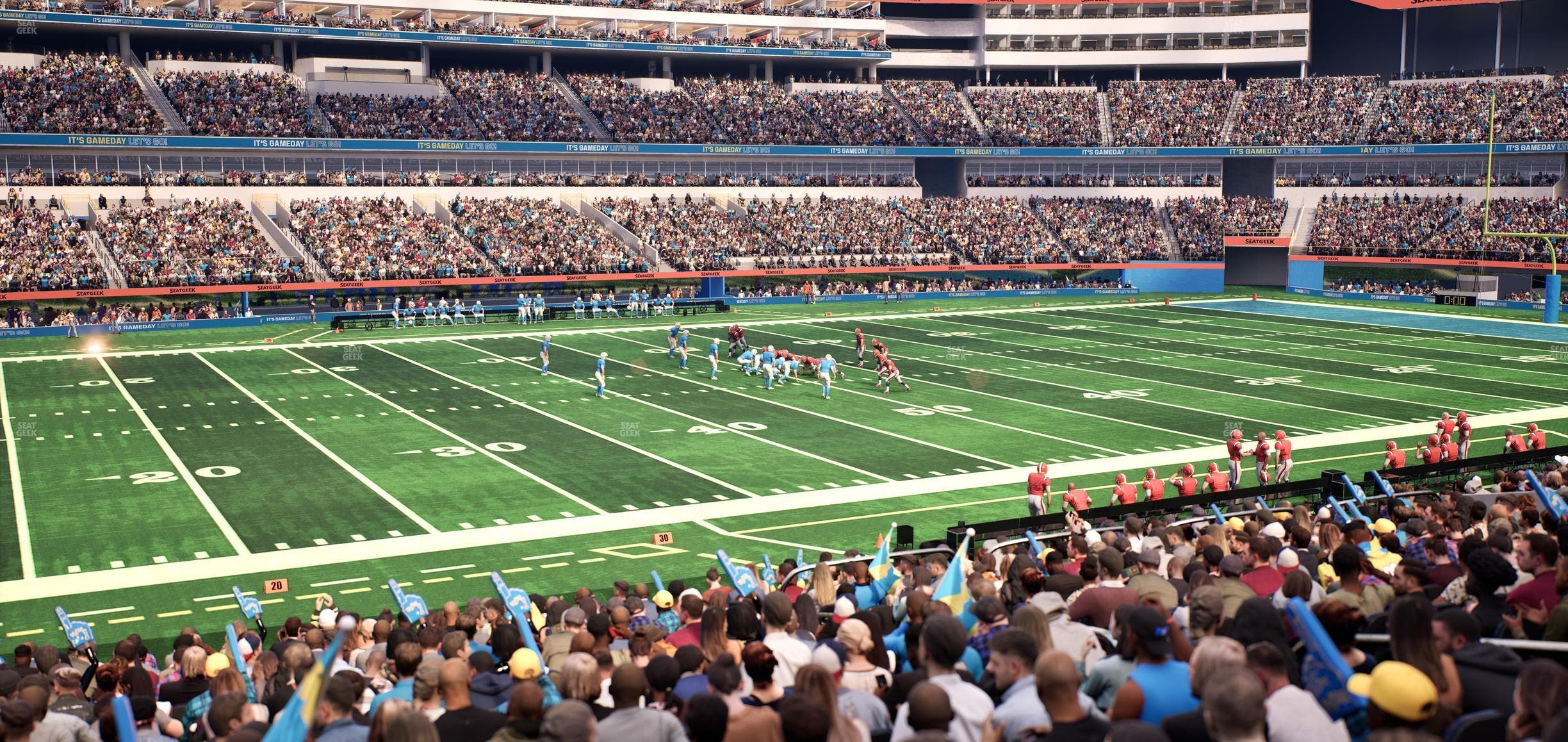 SoFi Stadium - Section Club 129 Wc Seat View