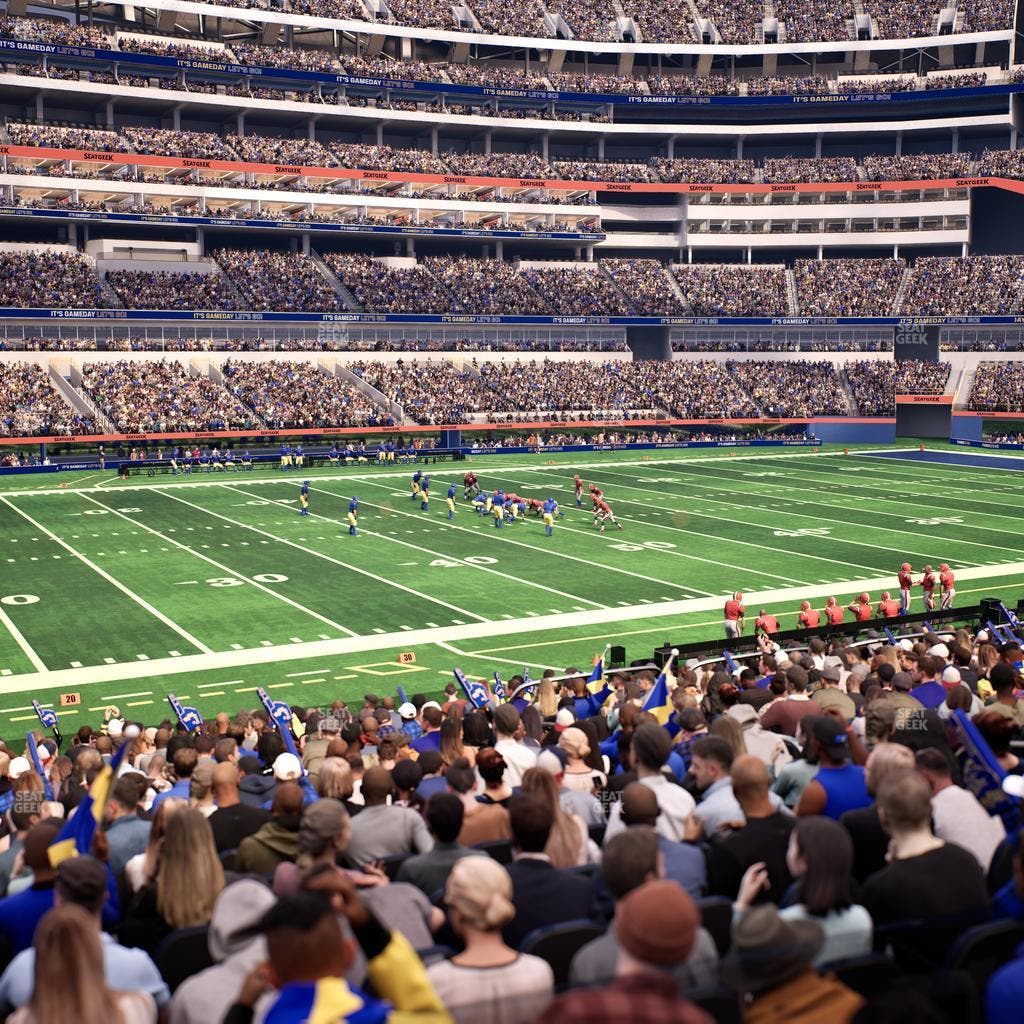 SoFi Stadium - Section Club 129 Wc Seat View