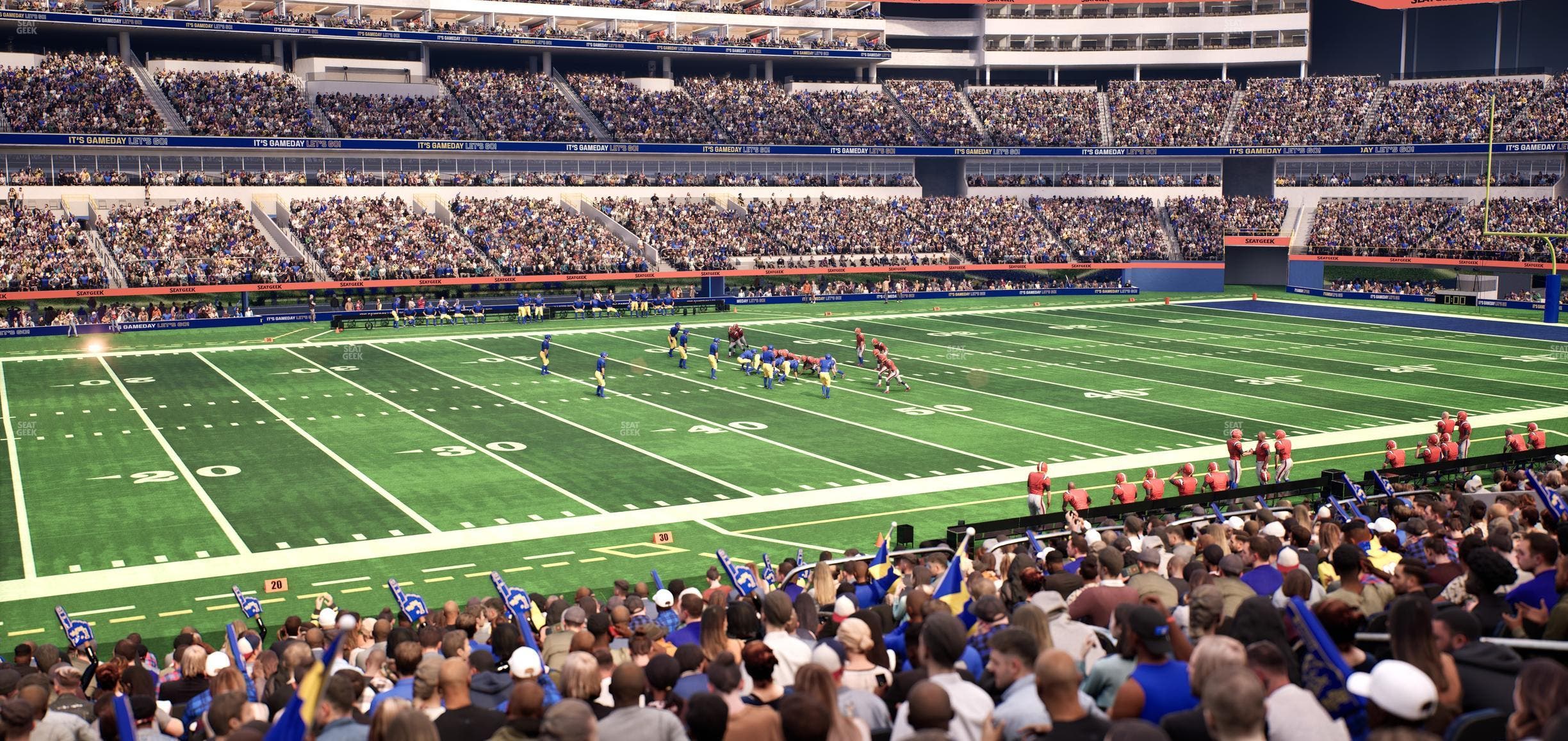SoFi Stadium - Section Club 129 Wc Seat View