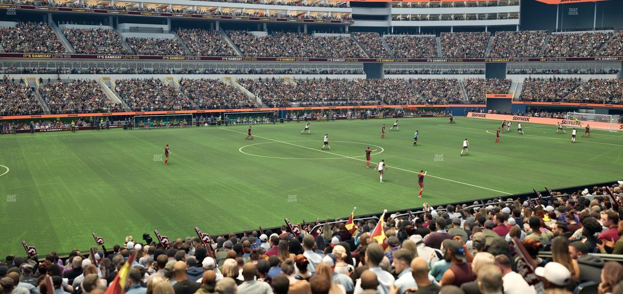 SoFi Stadium - Section Club 129 Wc Seat View