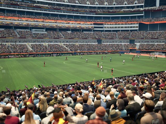 SoFi Stadium - Section Club 129 Wc Seat View