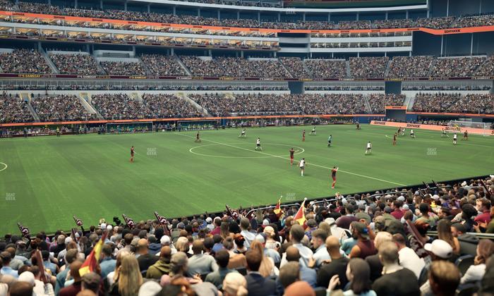 SoFi Stadium - Section Club 129 Wc Seat View