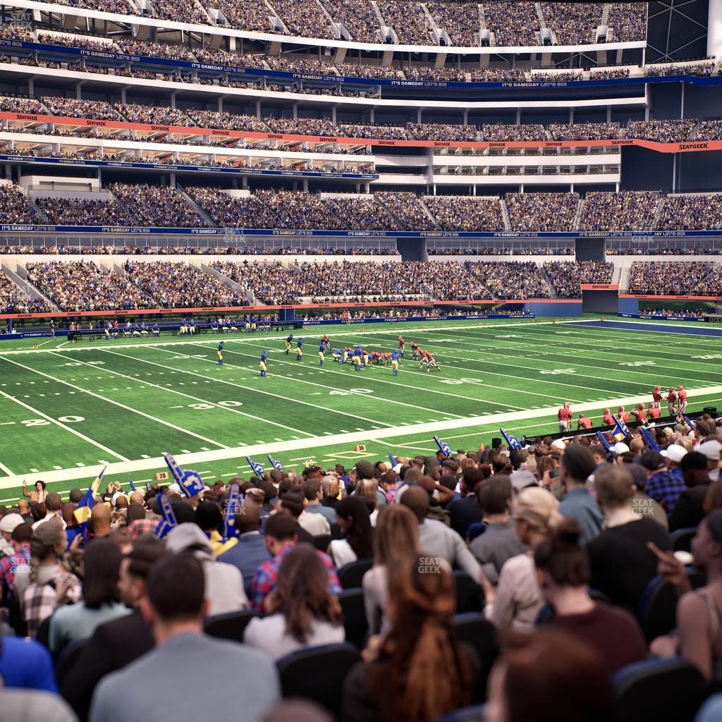SoFi Stadium - Section Club 129 Seat View