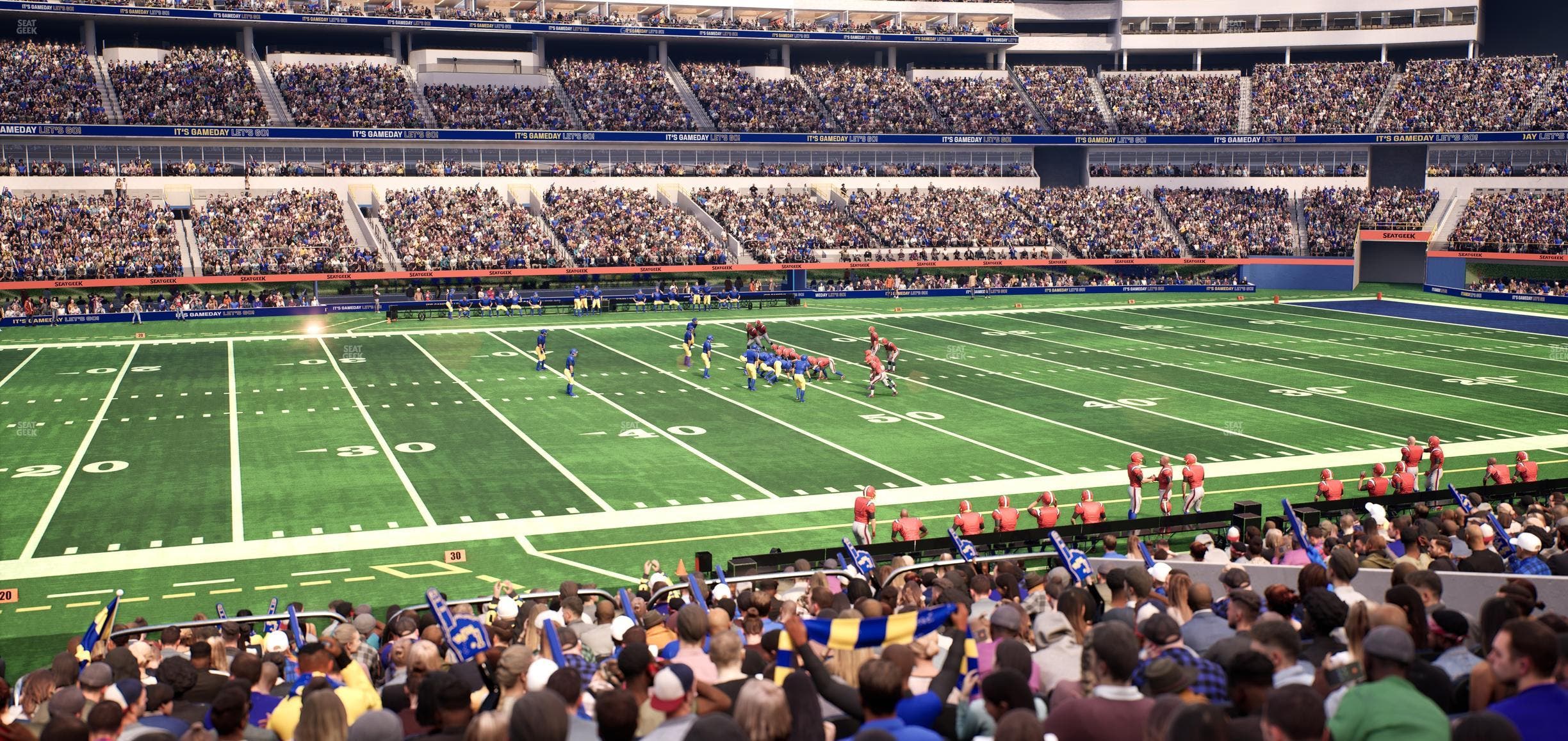 SoFi Stadium - Section Club 130 Wc Seat View