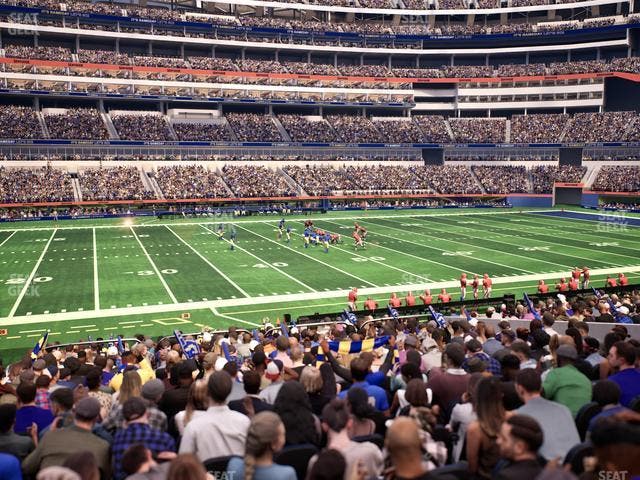 SoFi Stadium - Section Club 130 Wc Seat View