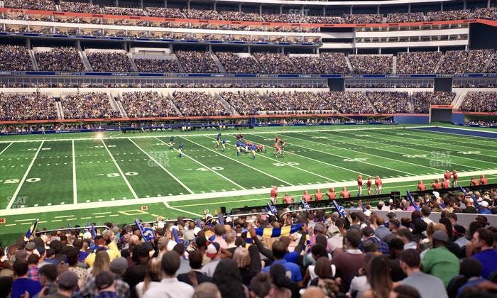 SoFi Stadium - Section Club 130 Wc Seat View