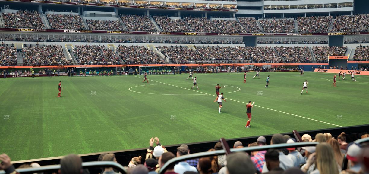 SoFi Stadium - Section Club 130 Seat View