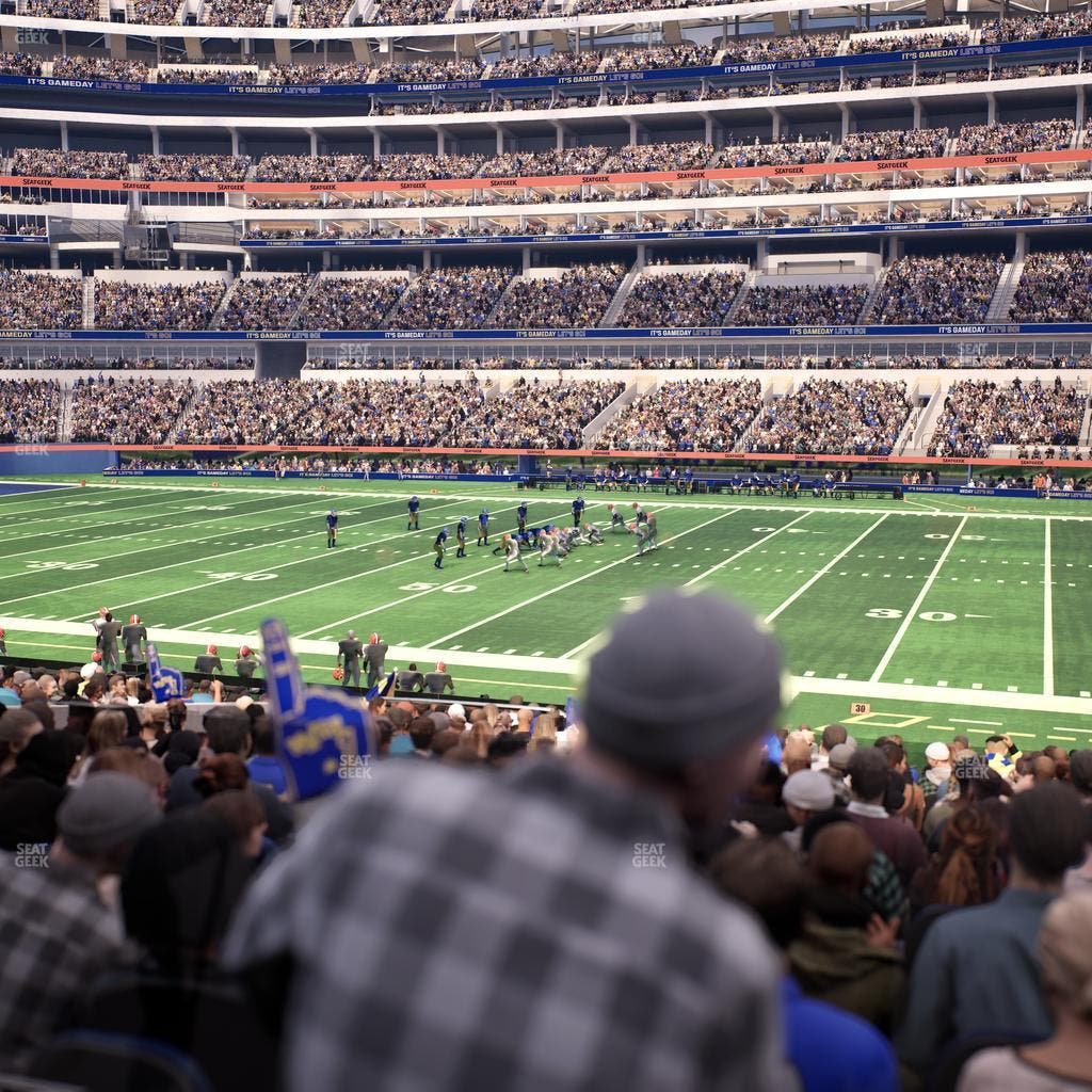 SoFi Stadium - Section Club 133 Wc Seat View